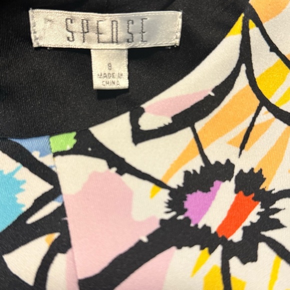 Spense White and Yellow Sleeveless Sundress Fit and Flare - Picture 5 of 8